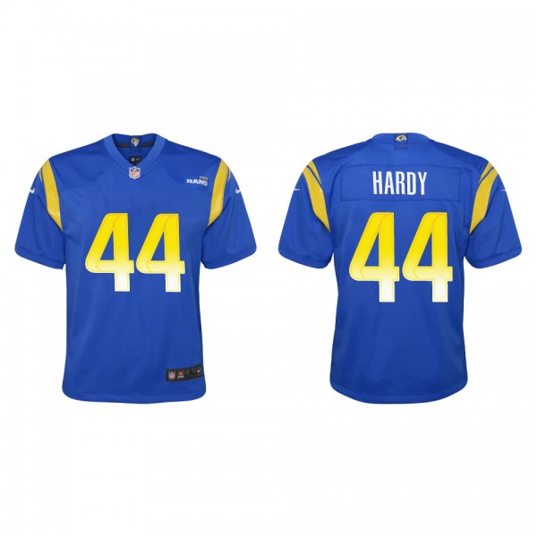 Youth Los Angeles Rams Daniel Hardy Royal Game Jer...
