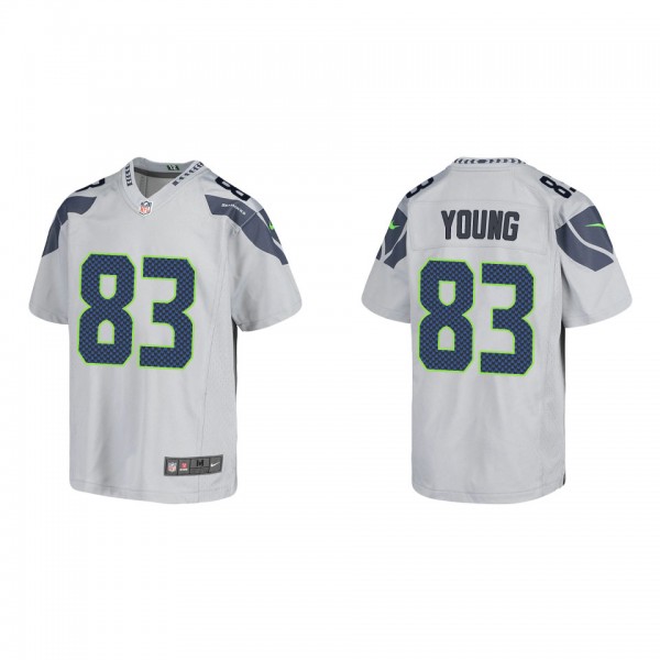 Youth Seattle Seahawks Dareke Young Gray Game Jers...