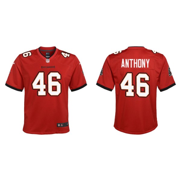 Youth Anthony Buccaneers Red Game Jersey