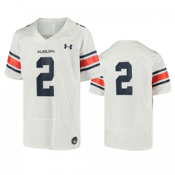 Youth Auburn Tigers #2 White Finished Replica Foot...