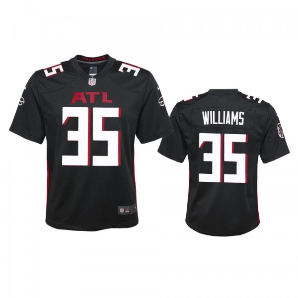 Youth Falcons Avery Williams Black Game Jersey
