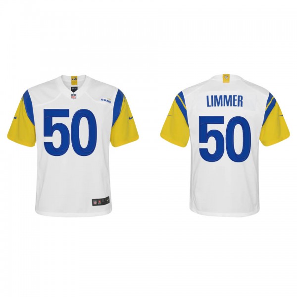 Youth Beaux Limmer Los Angeles Rams White Alternat...