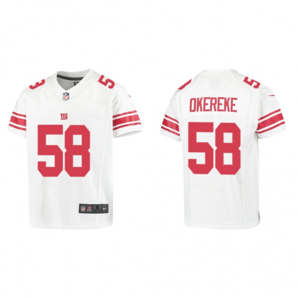 Youth Bobby Okereke New York Giants White Game Jer...