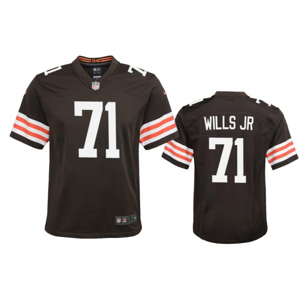 Youth Browns Jedrick Wills Brown Game Jersey