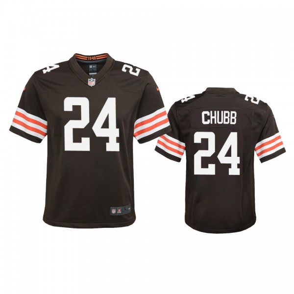 Youth Cleveland Browns Nick Chubb Brown 2020 Game ...