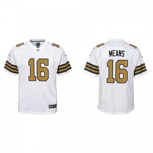 Youth Bub Means New Orleans Saints White Alternate...