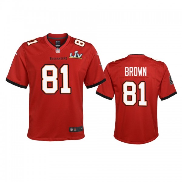 Youth Buccaneers Antonio Brown Red Super Bowl LV G...