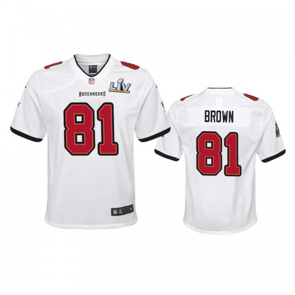 Youth Buccaneers Antonio Brown White Super Bowl LV...