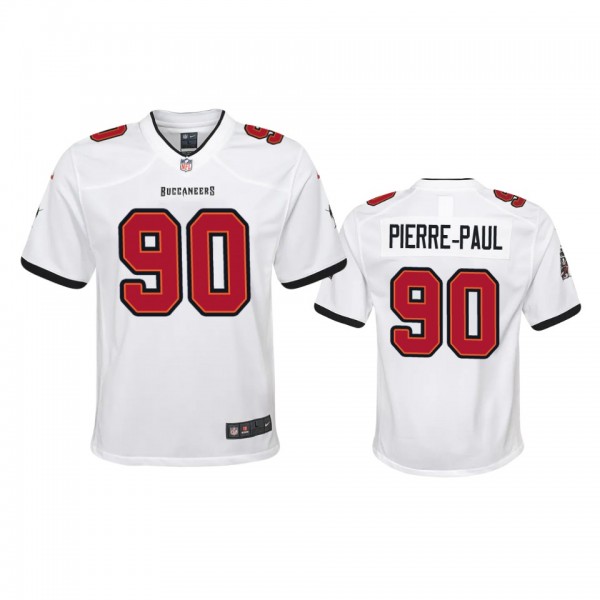 Youth Tampa Bay Buccaneers Jason Pierre-Paul White 2020 Game Jersey