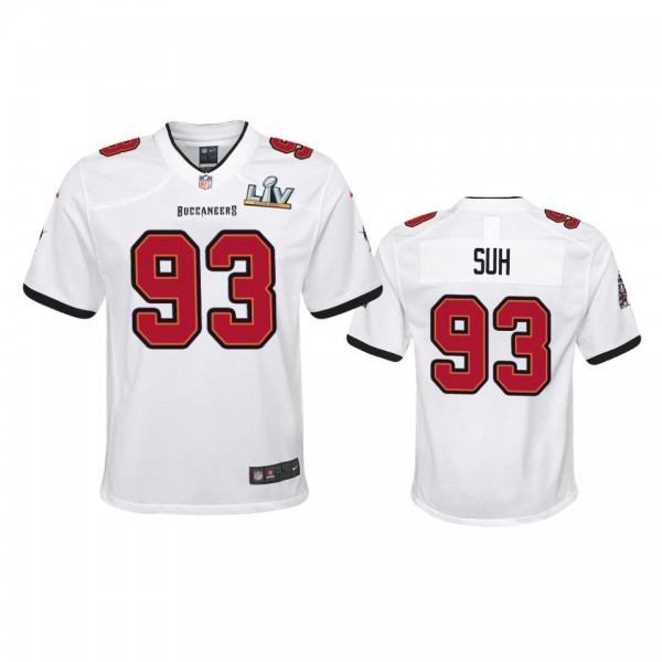 Youth Buccaneers Ndamukong Suh White Super Bowl LV...