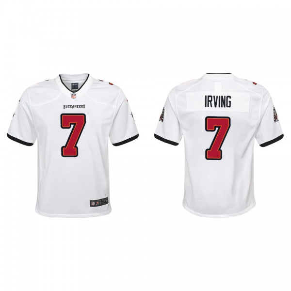 Youth Bucky Irving Tampa Bay Buccaneers White Game Jersey