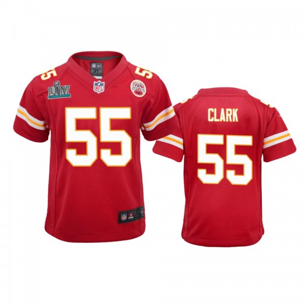 Youth Chiefs Frank Clark Red Super Bowl LIV Game J...