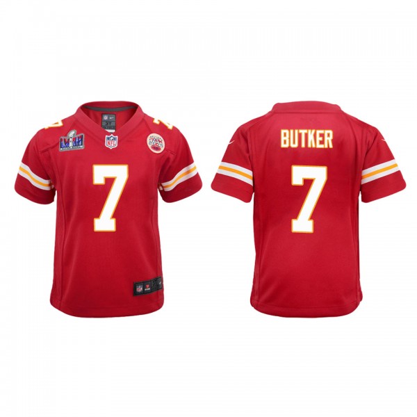 Youth Harrison Butker Kansas City Chiefs Red Super...