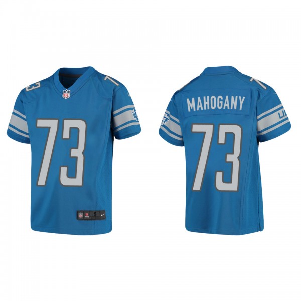Youth Christian Mahogany Detroit Lions Blue Game Jersey