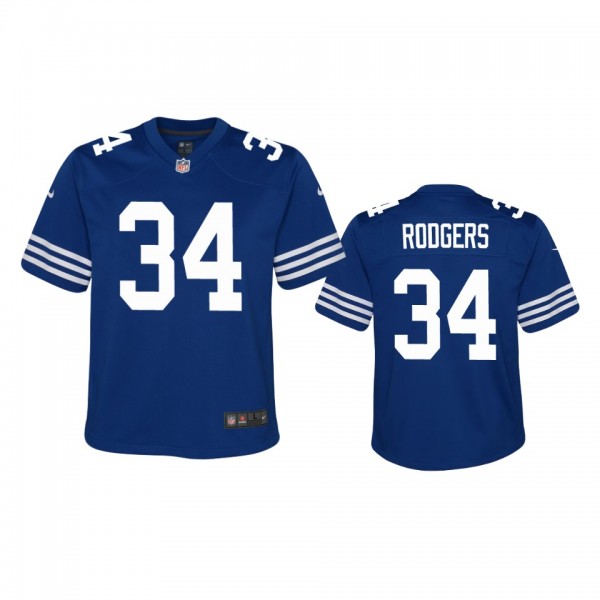 Youth Colts Isaiah Rodgers Royal Alternate Game Je...
