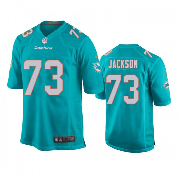 Miami Dolphins Austin Jackson Aqua 2020 NFL Draft Game Jersey