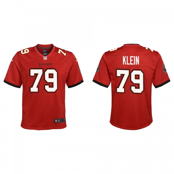 Youth Elijah Klein Tampa Bay Buccaneers Red Game J...