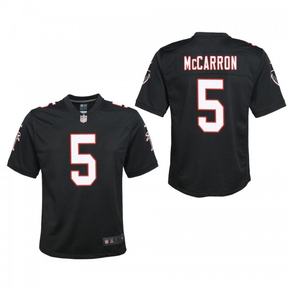 Youth Falcons AJ McCarron Black Throwback Game Jer...