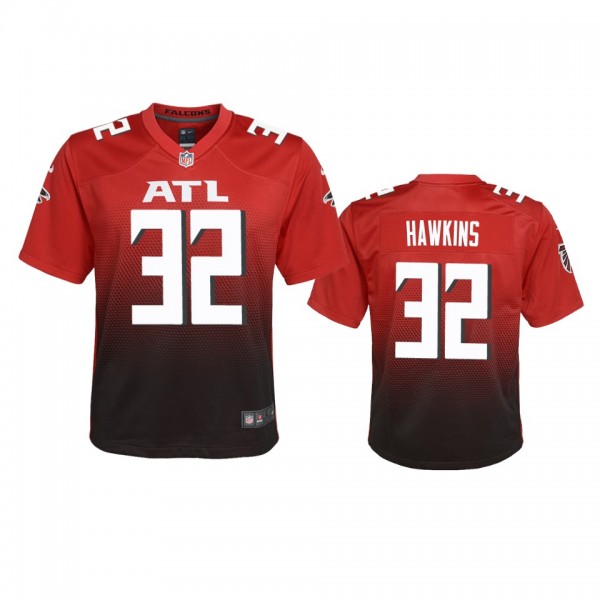 Youth Falcons Jaylinn Hawkins Red Alternate Game 2020 Jersey