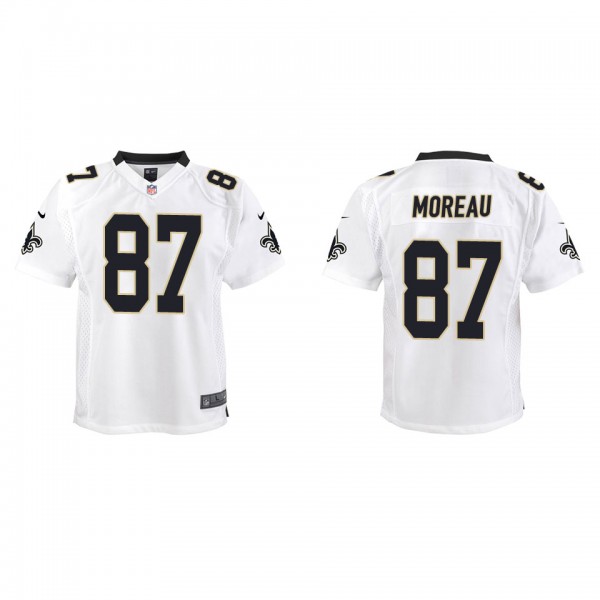 Youth New Orleans Saints Foster Moreau White Game ...