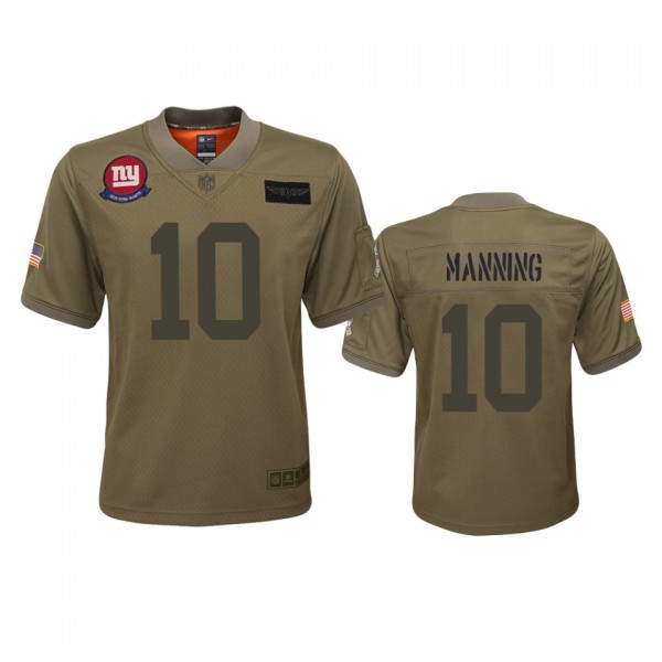 Youth New York Giants Eli Manning Camo 2019 Salute...