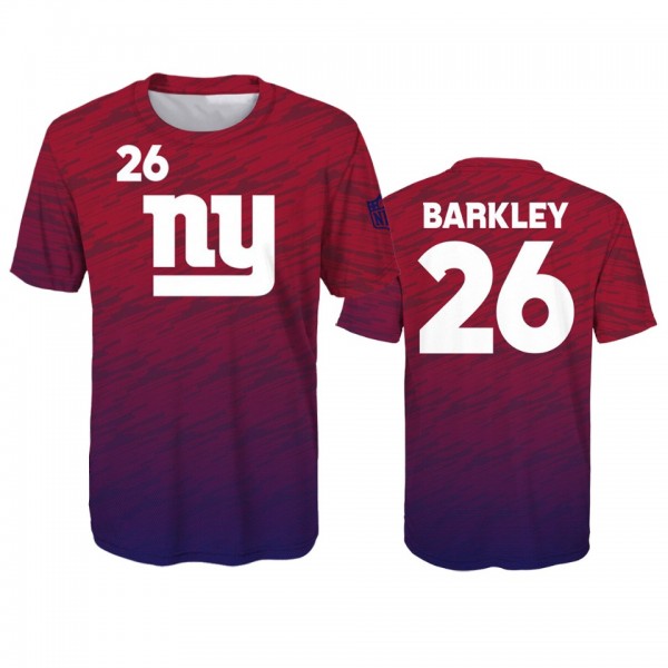 Youth Giants Saquon Barkley Red Propulsion Sublima...