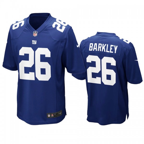 Youth Giants Saquon Barkley Royal Game Jersey