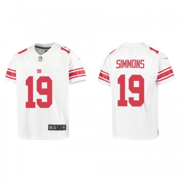 Youth Isaiah Simmons New York Giants White Game Je...