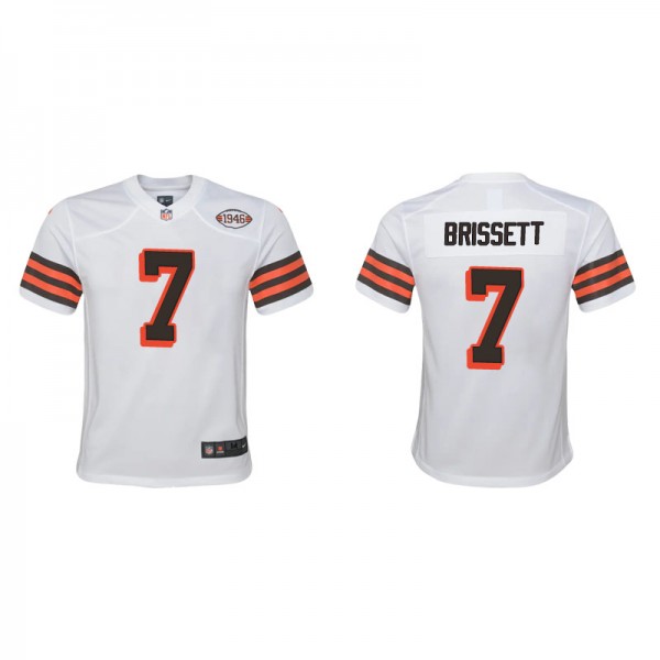 Youth Cleveland Browns Jacoby Brissett White 1946 ...