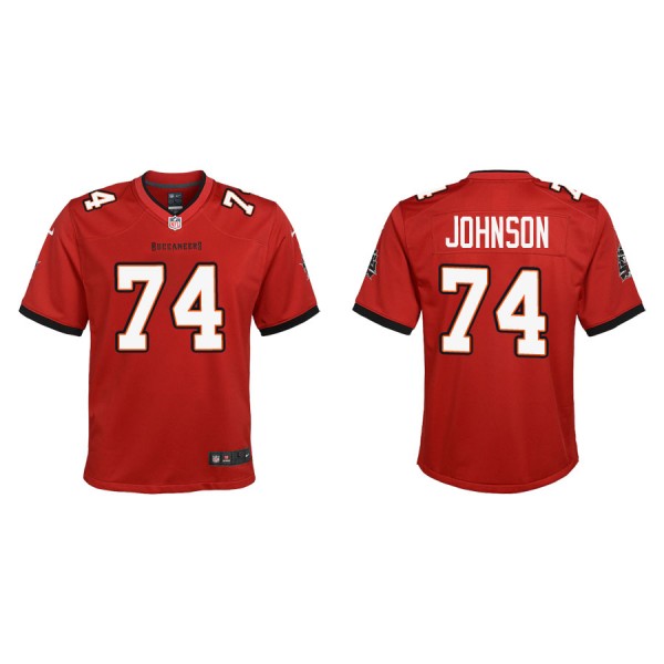 Youth Johnson Buccaneers Red Game Jersey