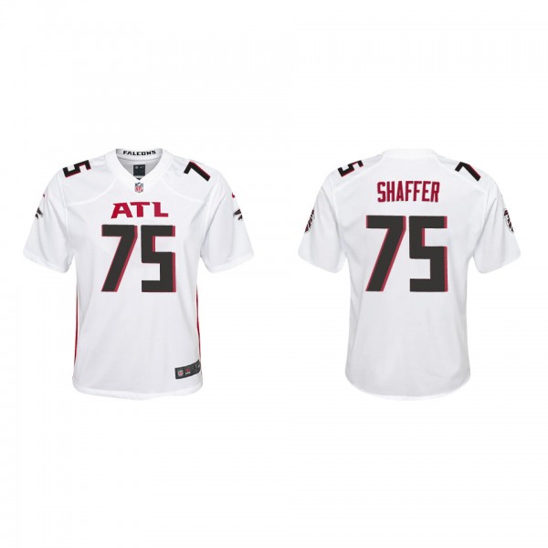 Youth Atlanta Falcons Justin Shaffer White 2022 NF...