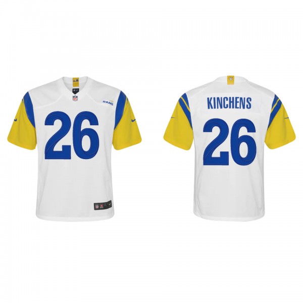 Youth Kamren Kinchens Los Angeles Rams White Alter...