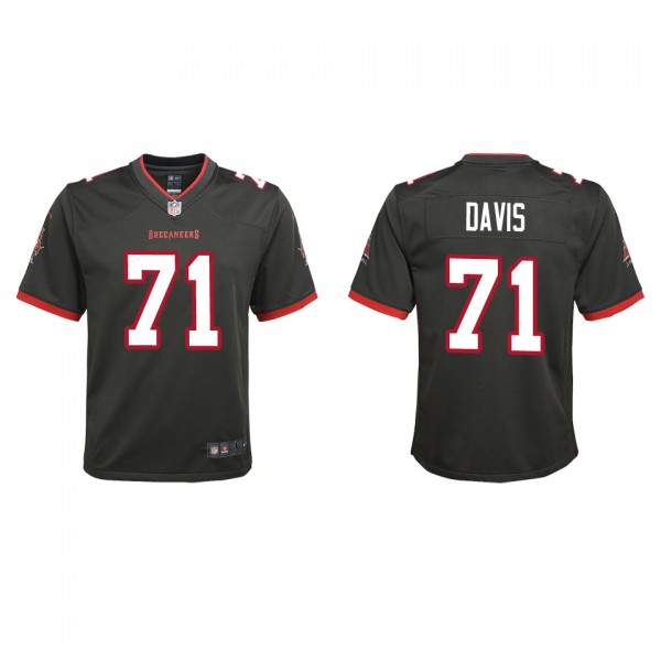 Youth Tampa Bay Buccaneers Khalil Davis Pewter Alternate Game Jersey