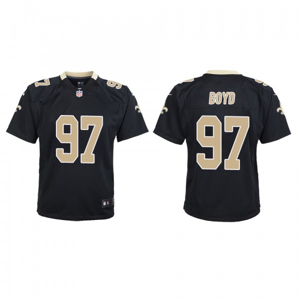 Youth Khristian Boyd New Orleans Saints Black Game...