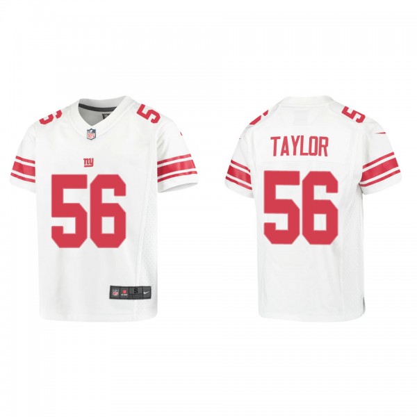 Youth Lawrence Taylor New York Giants White Game J...