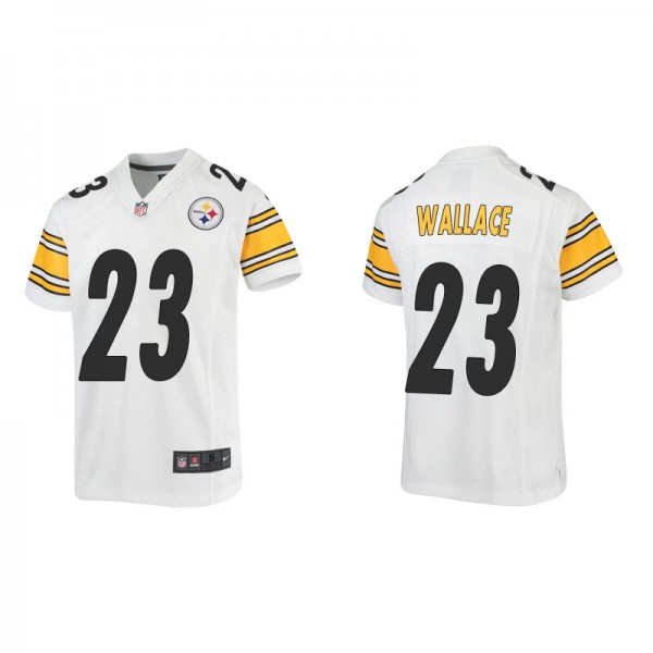 Youth Pittsburgh Steelers Levi Wallace White Game ...