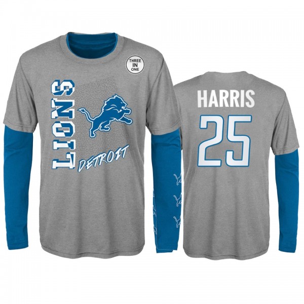 Detroit Lions Will Harris Silver Blue For the Love...