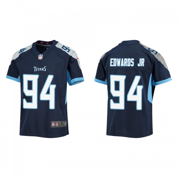 Youth Tennessee Titans Mario Edwards Jr Navy Game ...