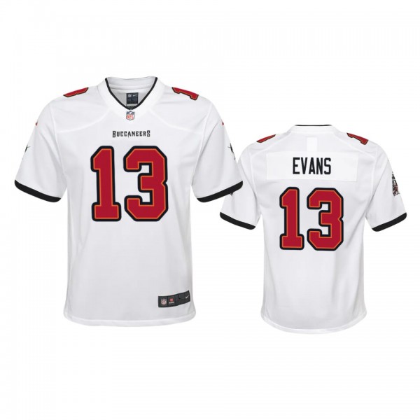 Youth Tampa Bay Buccaneers Mike Evans White Game J...