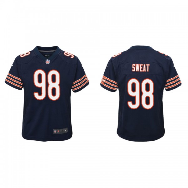 Youth Chicago Bears Montez Sweat Navy Game Jersey