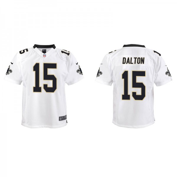 Youth Andy Dalton New Orleans Saints White Game Je...