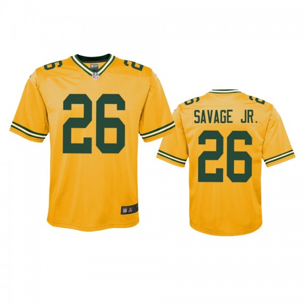 Youth Green Bay Packers Darnell Savage Jr. Gold In...