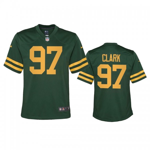 Youth Packers Kenny Clark Green Alternate Game Jersey