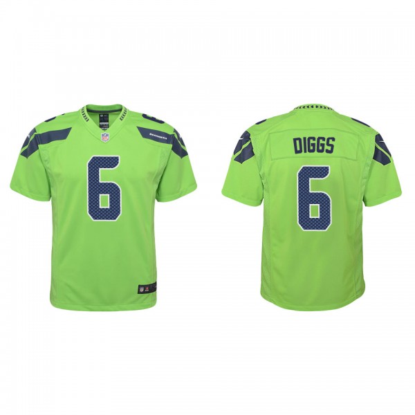 Youth Quandre Diggs Seattle Seahawks Green Alterna...