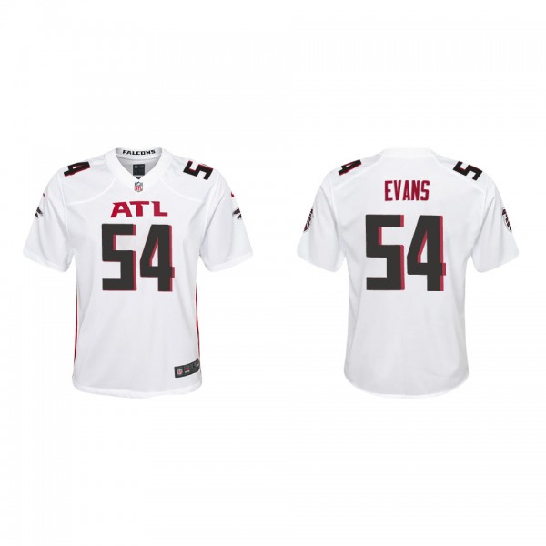 Youth Atlanta Falcons Rashaan Evans White Game Jer...