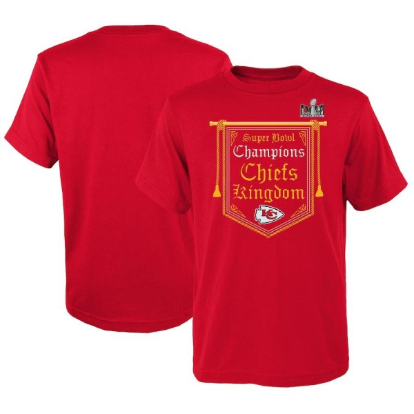 Youth Kansas City Chiefs Red Super Bowl LVIII Cham...