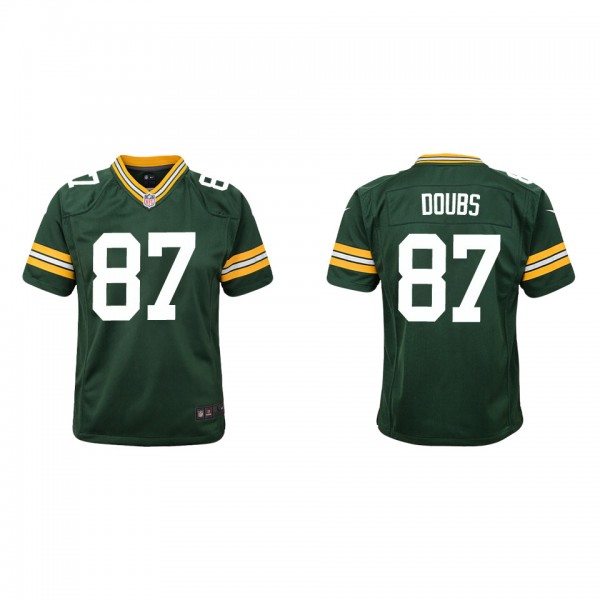 Youth Green Bay Packers Romeo Doubs Green Game Jer...