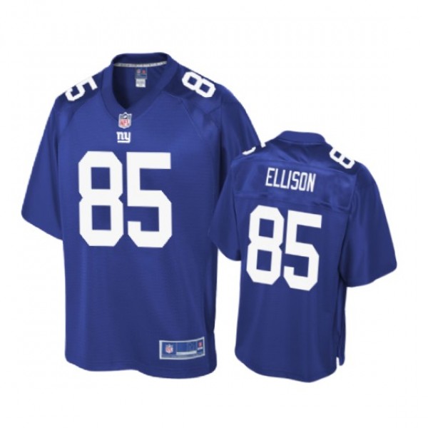 New York Giants Rhett Ellison Royal Pro Line Jerse...