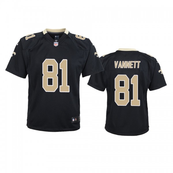 Youth Saints Nick Vannett Black Game Jersey