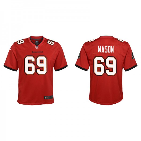 Youth Tampa Bay Buccaneers Shaq Mason Red Game Jer...